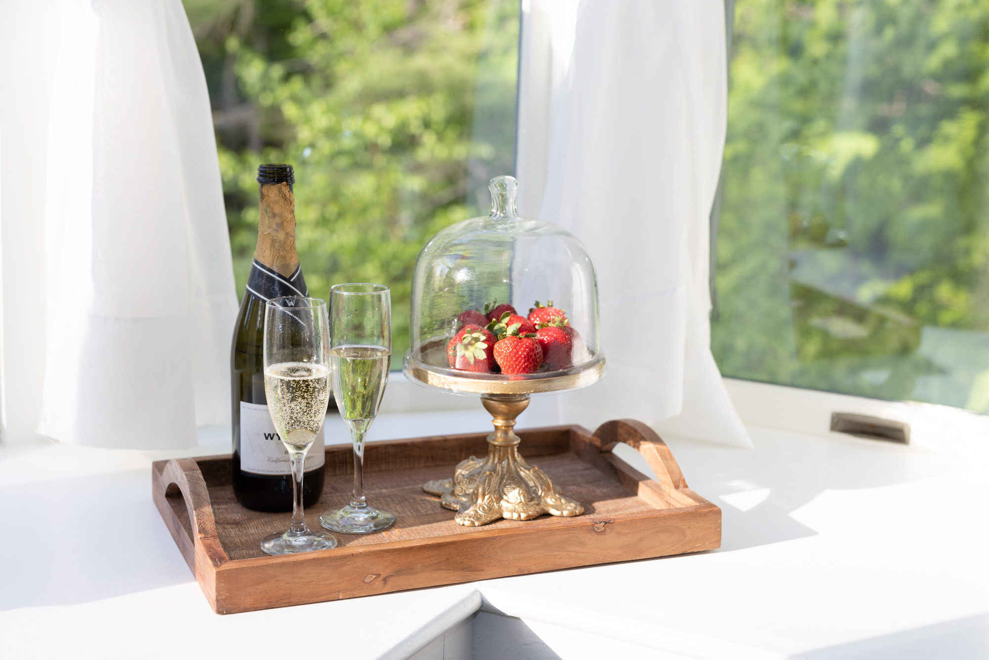 strawberries and champagne